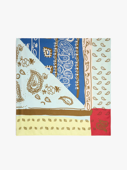 Square Patchwork Paisley Scarf