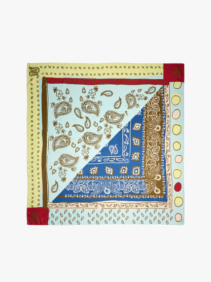 Square Patchwork Paisley Scarf