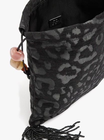 Jacquard Party Bag With Tassels