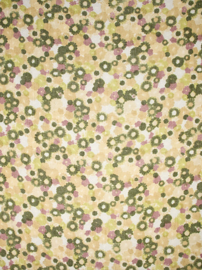Square Floral-Printed Scarf With Tassels