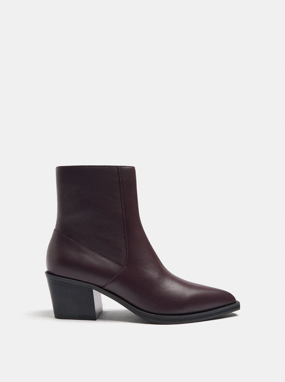 Cowboy-Style Leather Ankle Boots
