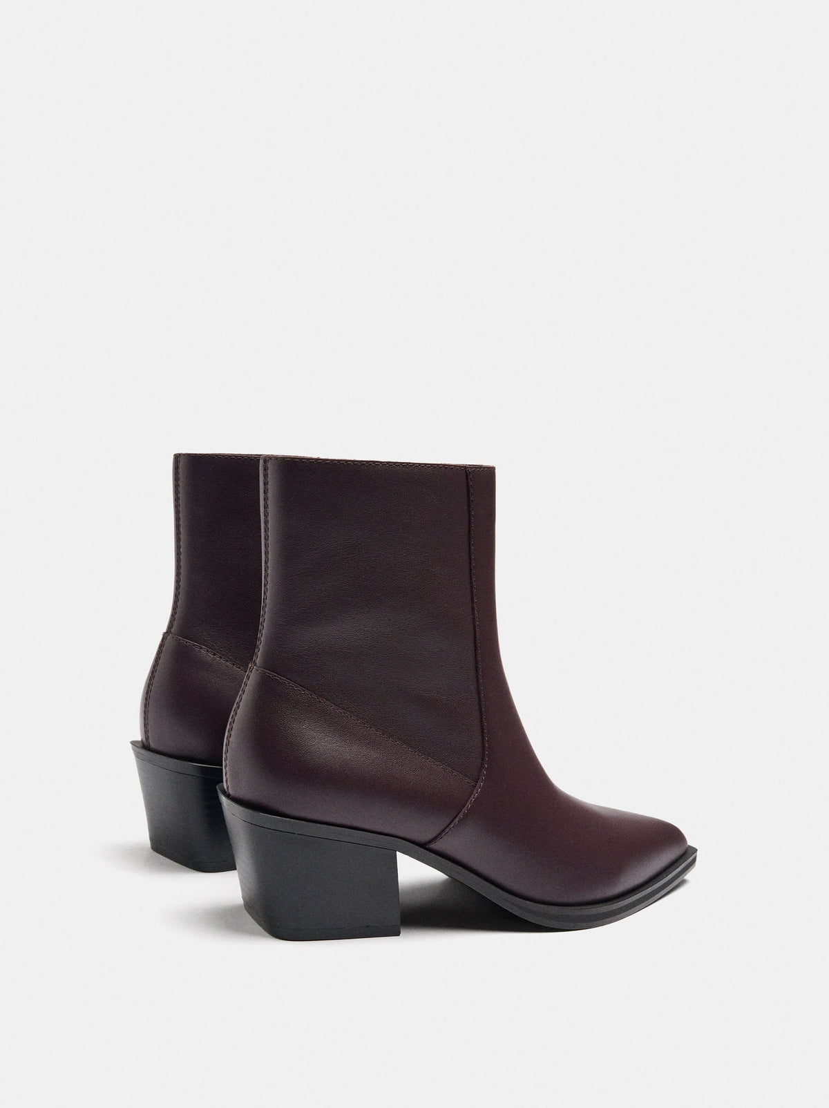 Cowboy-Style Leather Ankle Boots