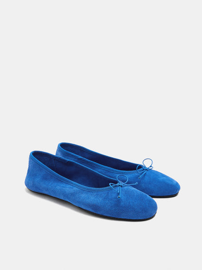 Leather Ballet Flats With A Bow