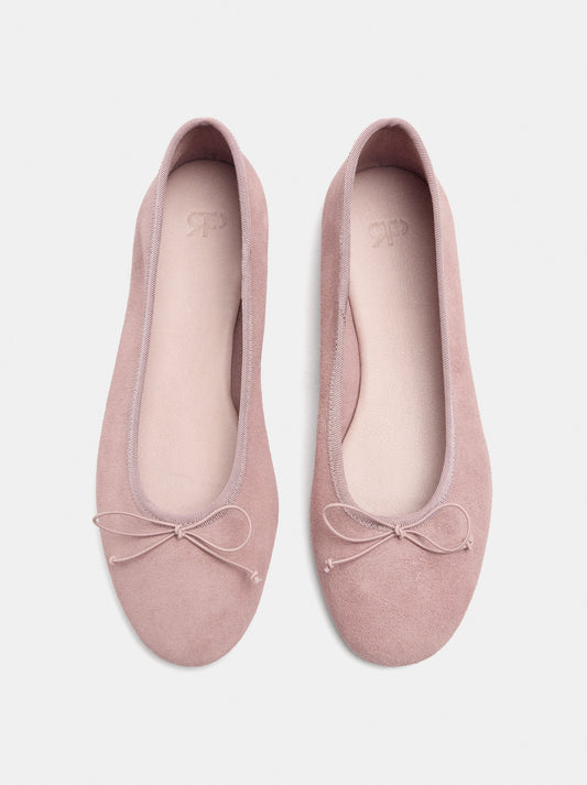 Leather Ballet Flats With A Bow