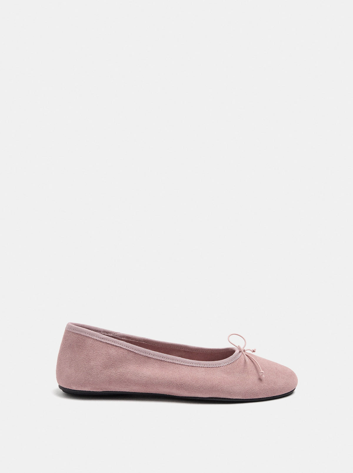 Leather Ballet Flats With A Bow