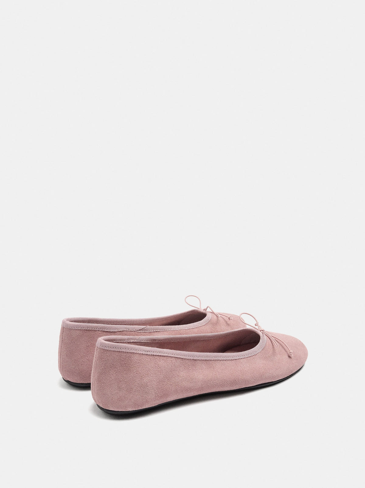 Leather Ballet Flats With A Bow