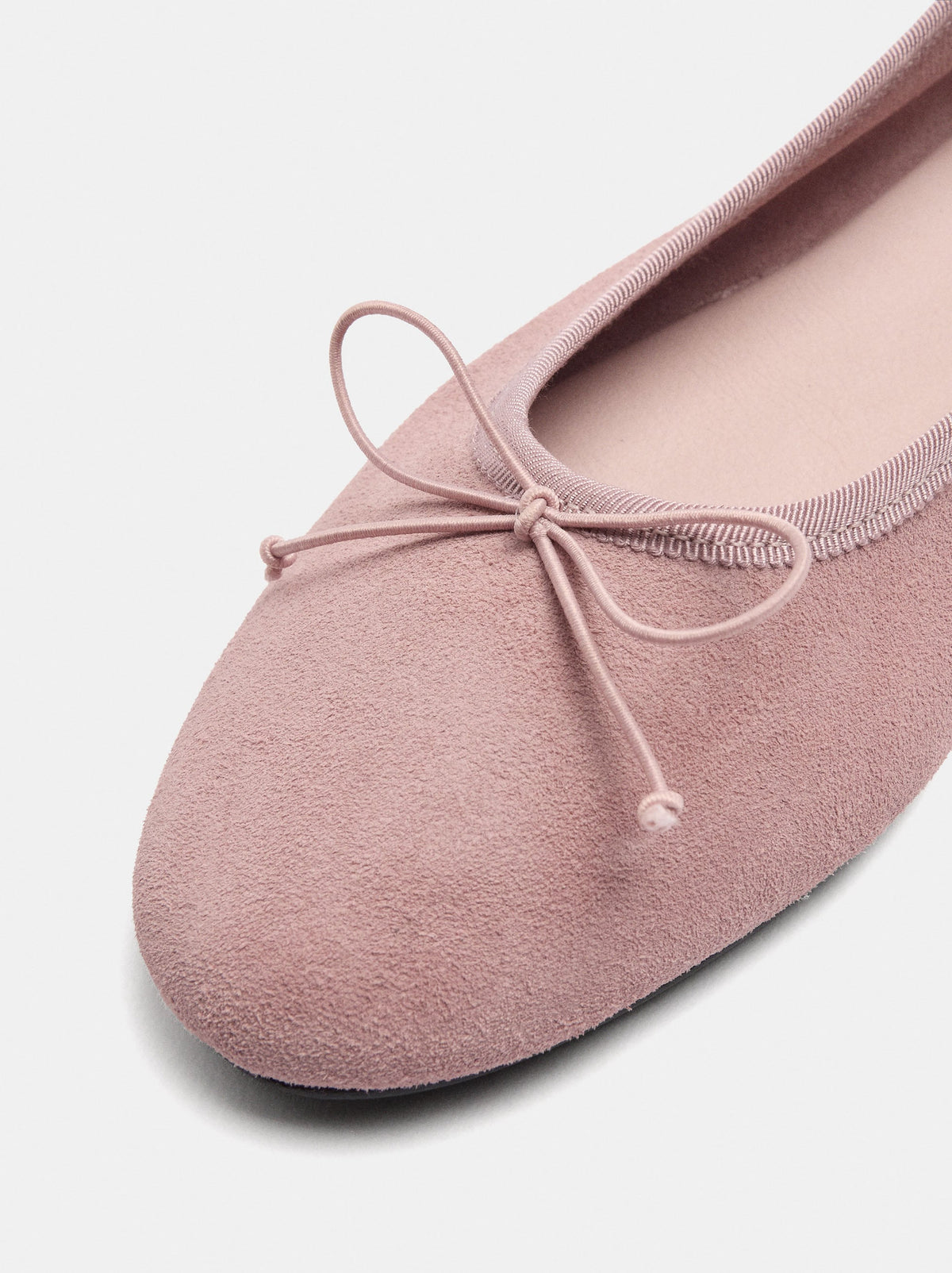Leather Ballet Flats With A Bow