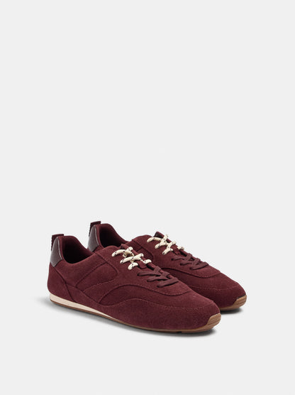 Leather Sneakers With Contrast Details