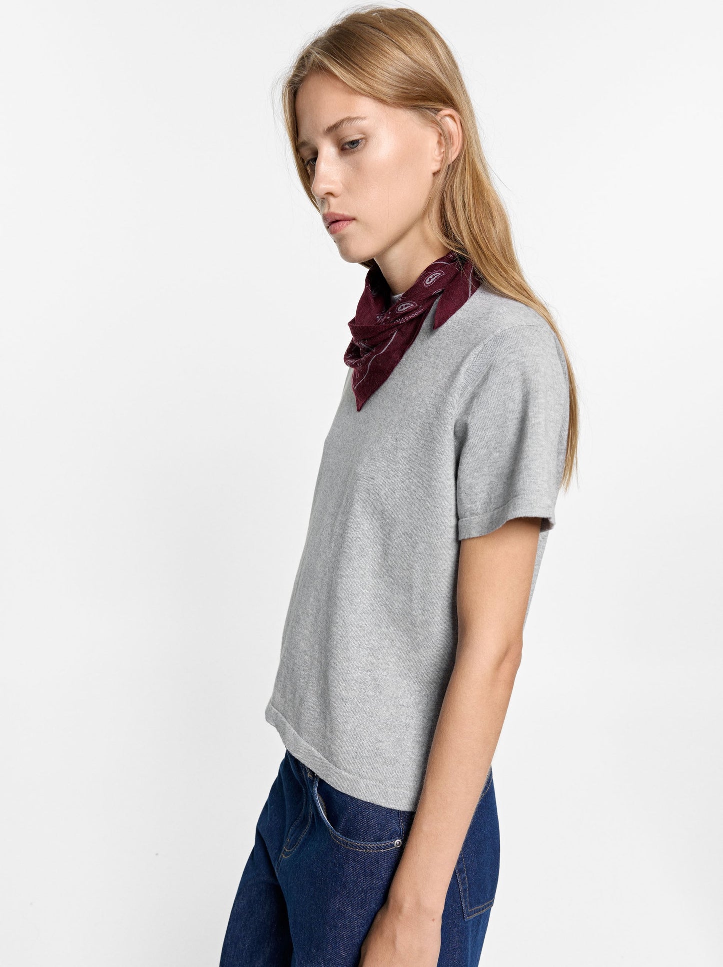 Knit Sweater With Scarf