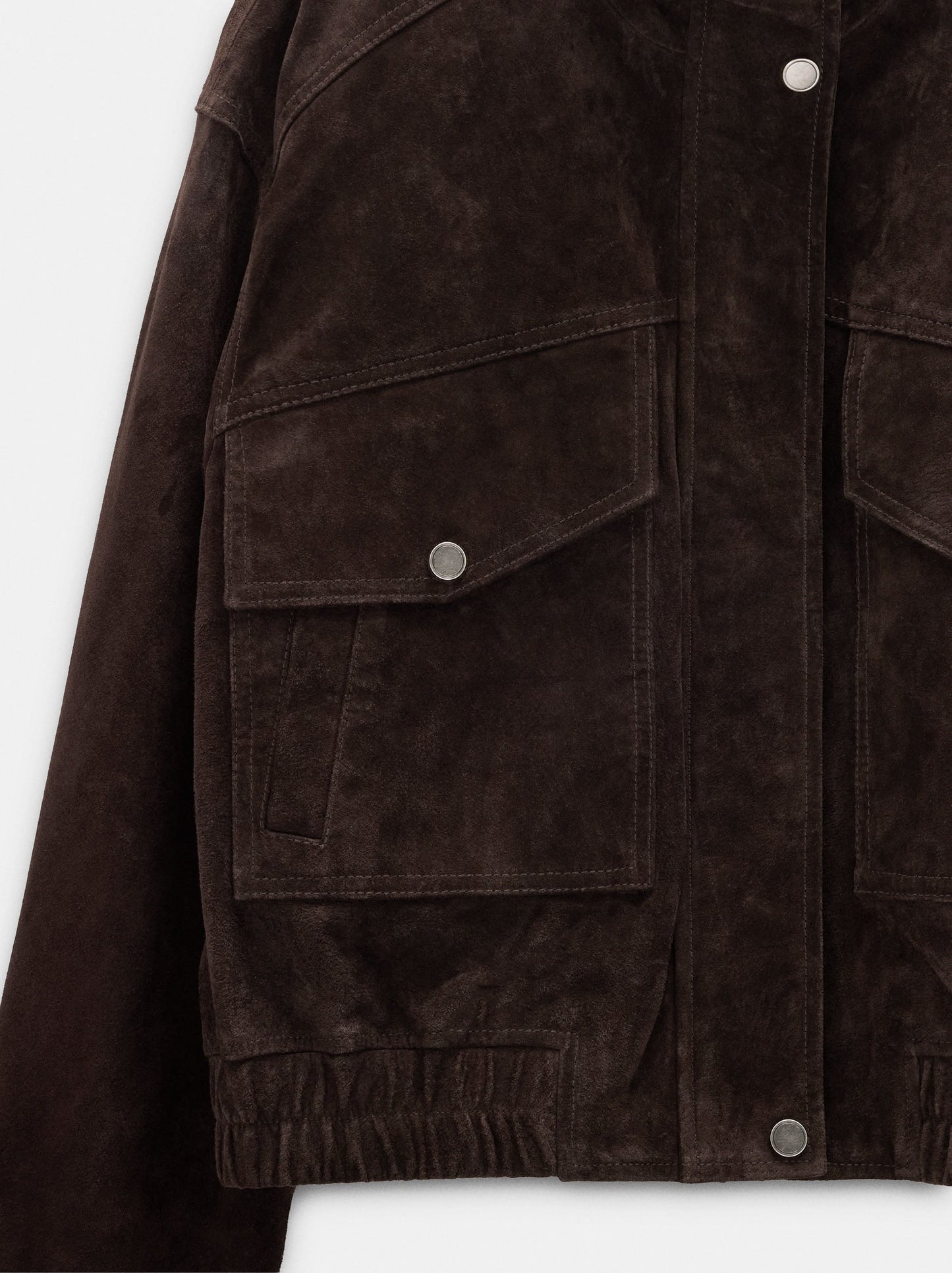 Leather Jacket With High Neck