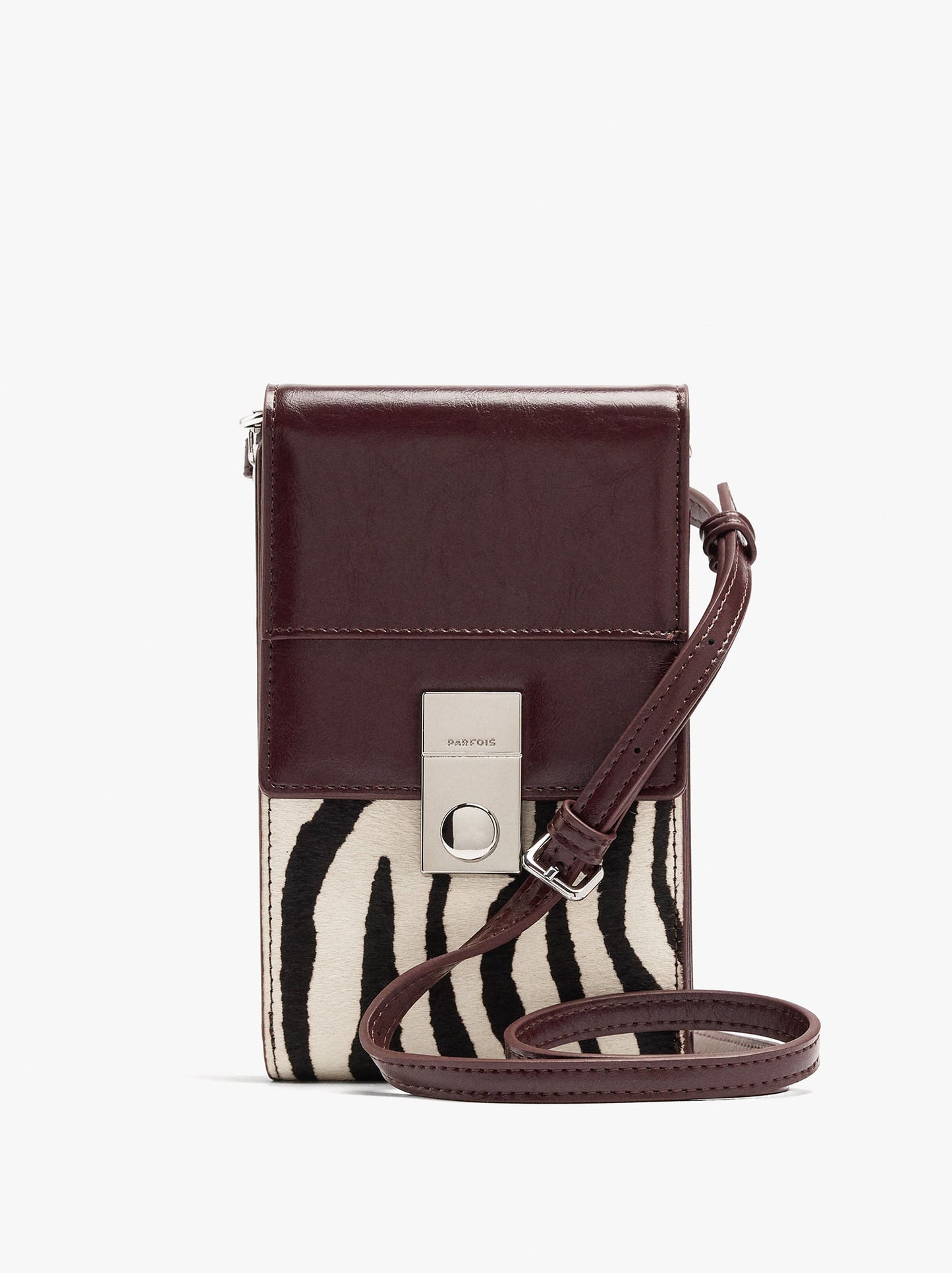 Leather Mobile Phone Bag With Leather Details