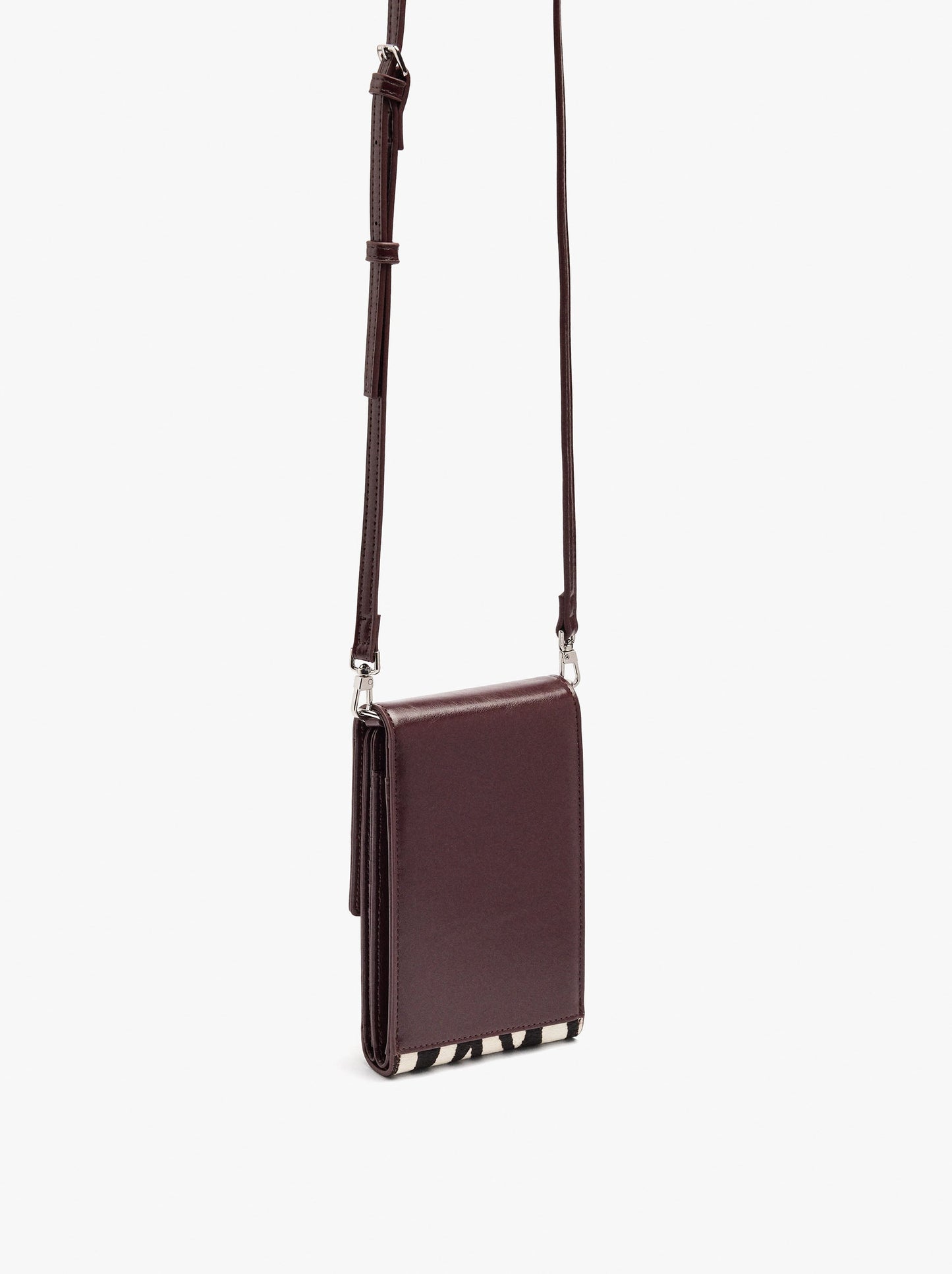 Leather Mobile Phone Bag With Leather Details