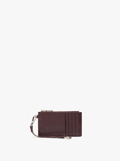 Animal Print Leather Card Holder With