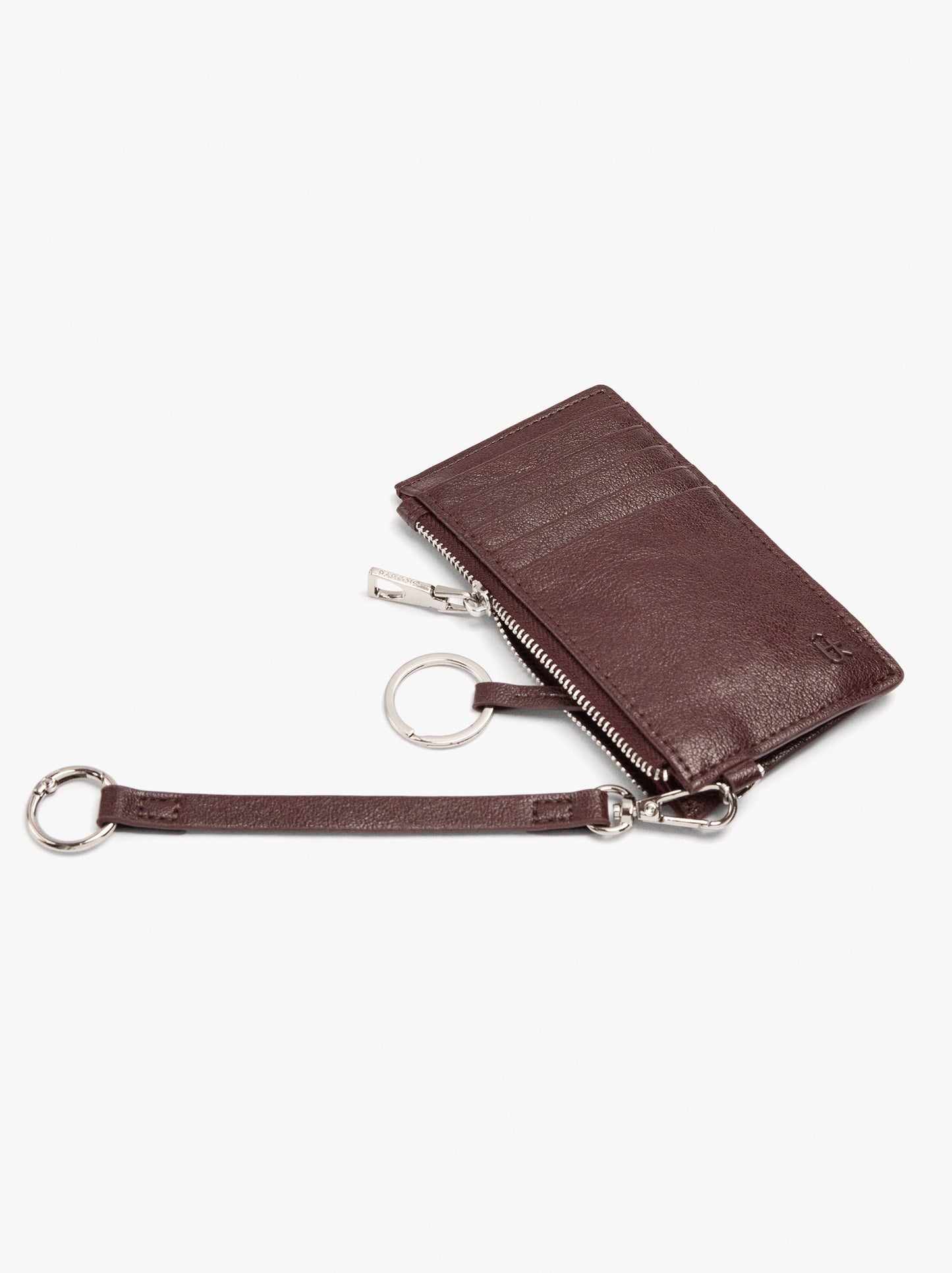 Animal Print Leather Card Holder With