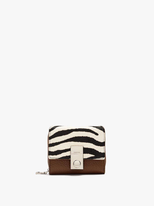 Wallet With Animal-Print Leather Detail