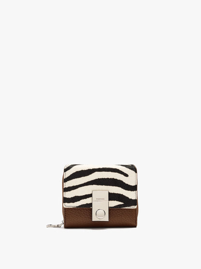 Wallet With Animal-Print Leather Detail