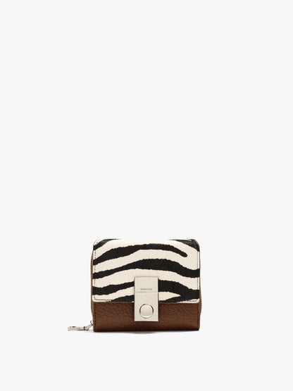 Wallet With Animal-Print Leather Detail