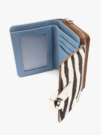 Wallet With Animal-Print Leather Detail