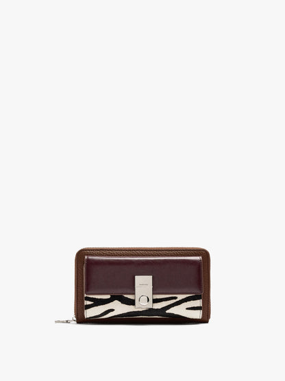 Leather-Detail Wallet With Exterior Pocket