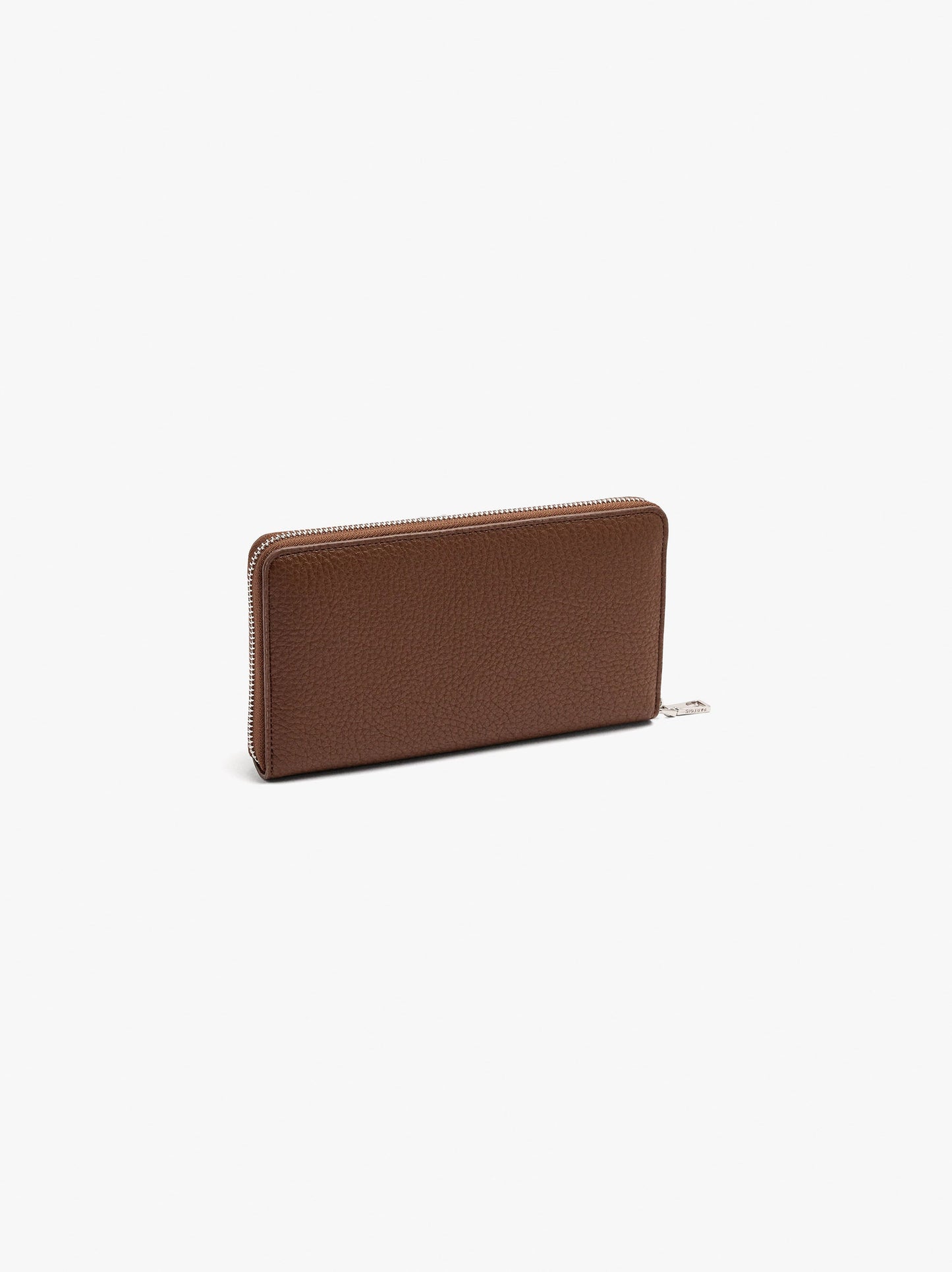 Leather-Detail Wallet With Exterior Pocket