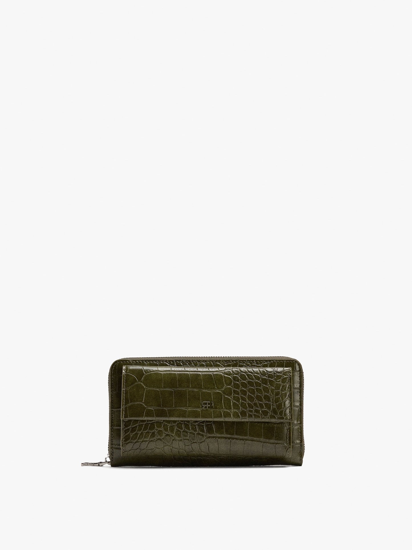 Animal-Embossed Wallet With External Pocket