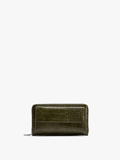 Animal-Embossed Wallet With External Pocket