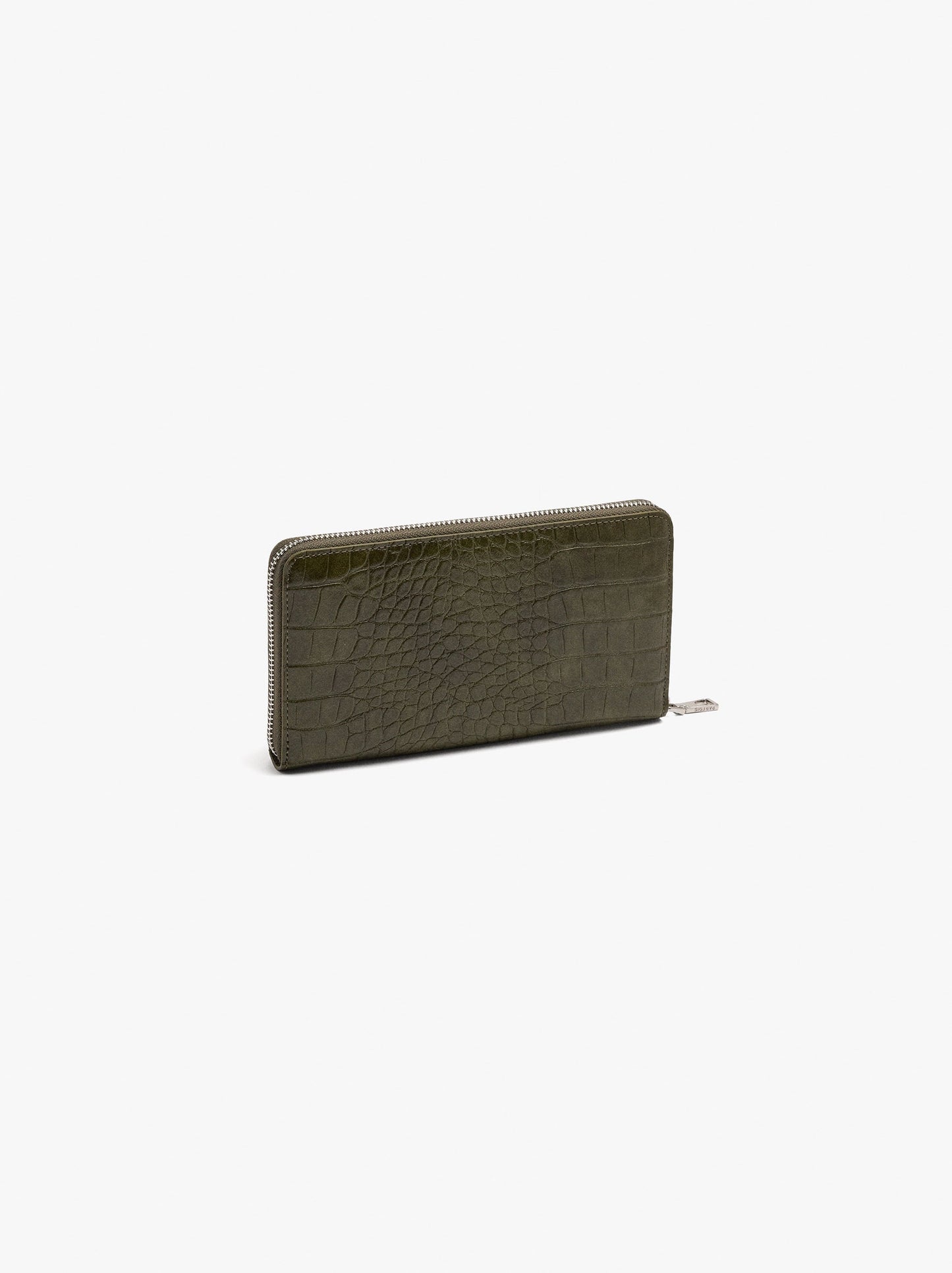 Animal-Embossed Wallet With External Pocket