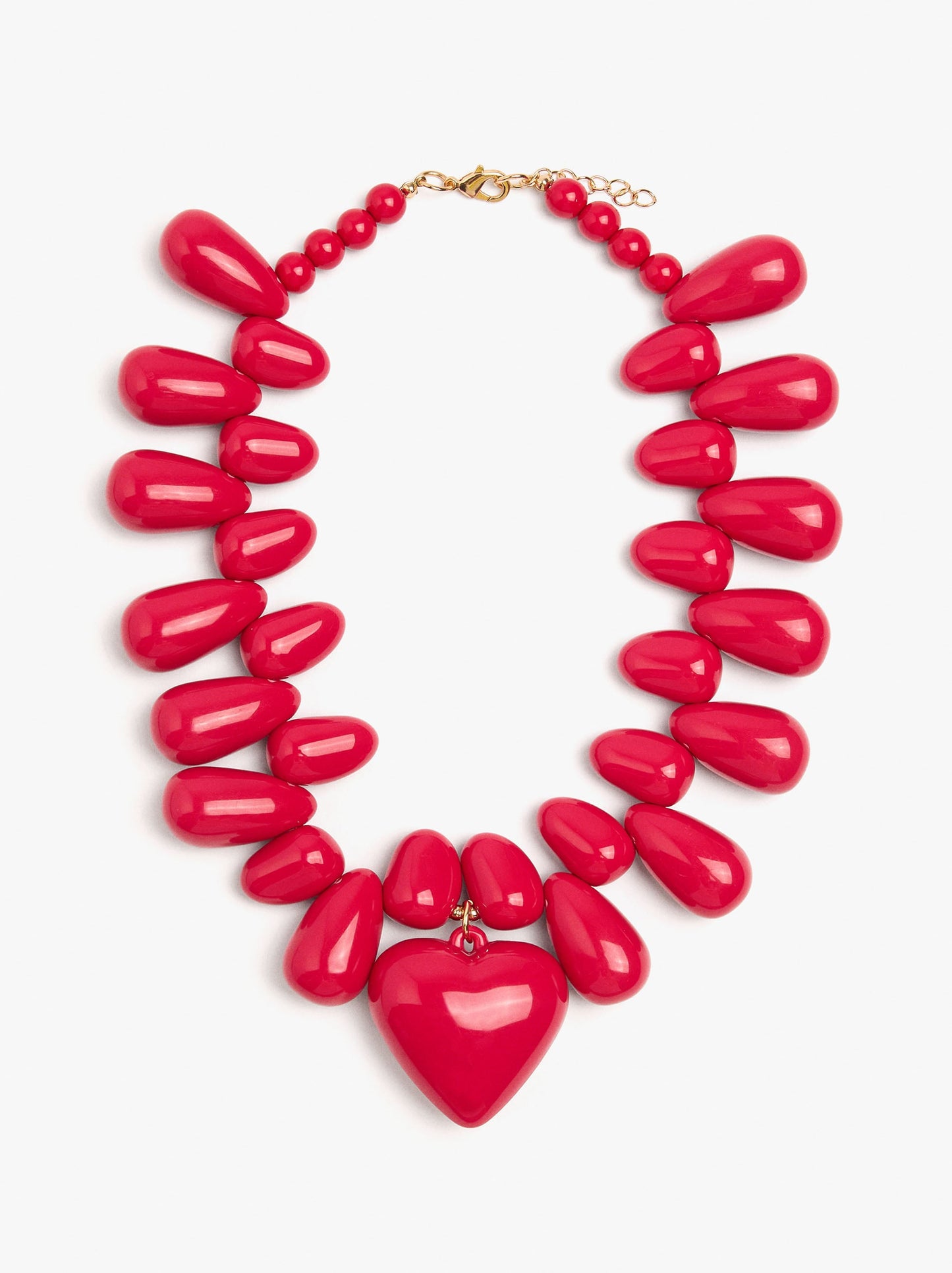 Maxi Necklace With Heart Pendant