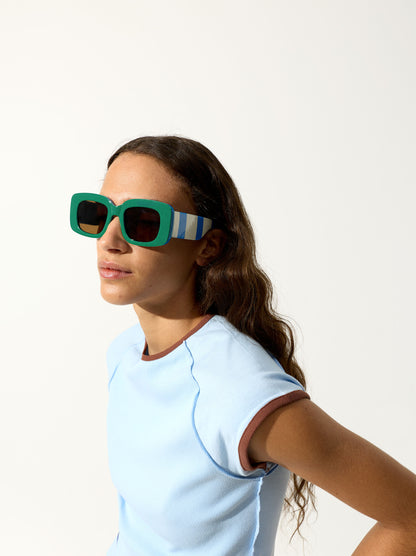 Sunglasses Squares With Stripes