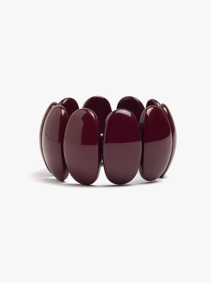 Elasticated Bracelet With Oval Shapes