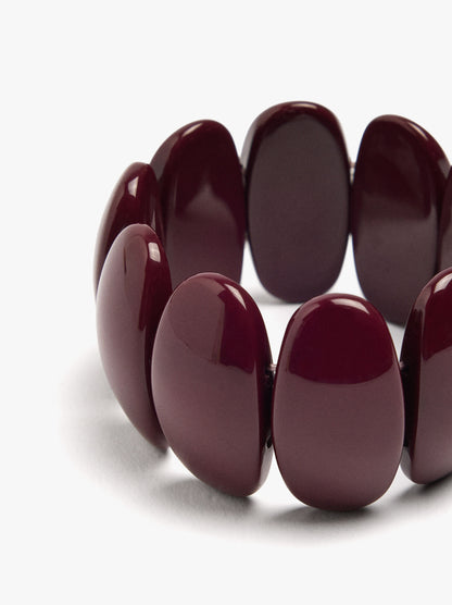 Elasticated Bracelet With Oval Shapes
