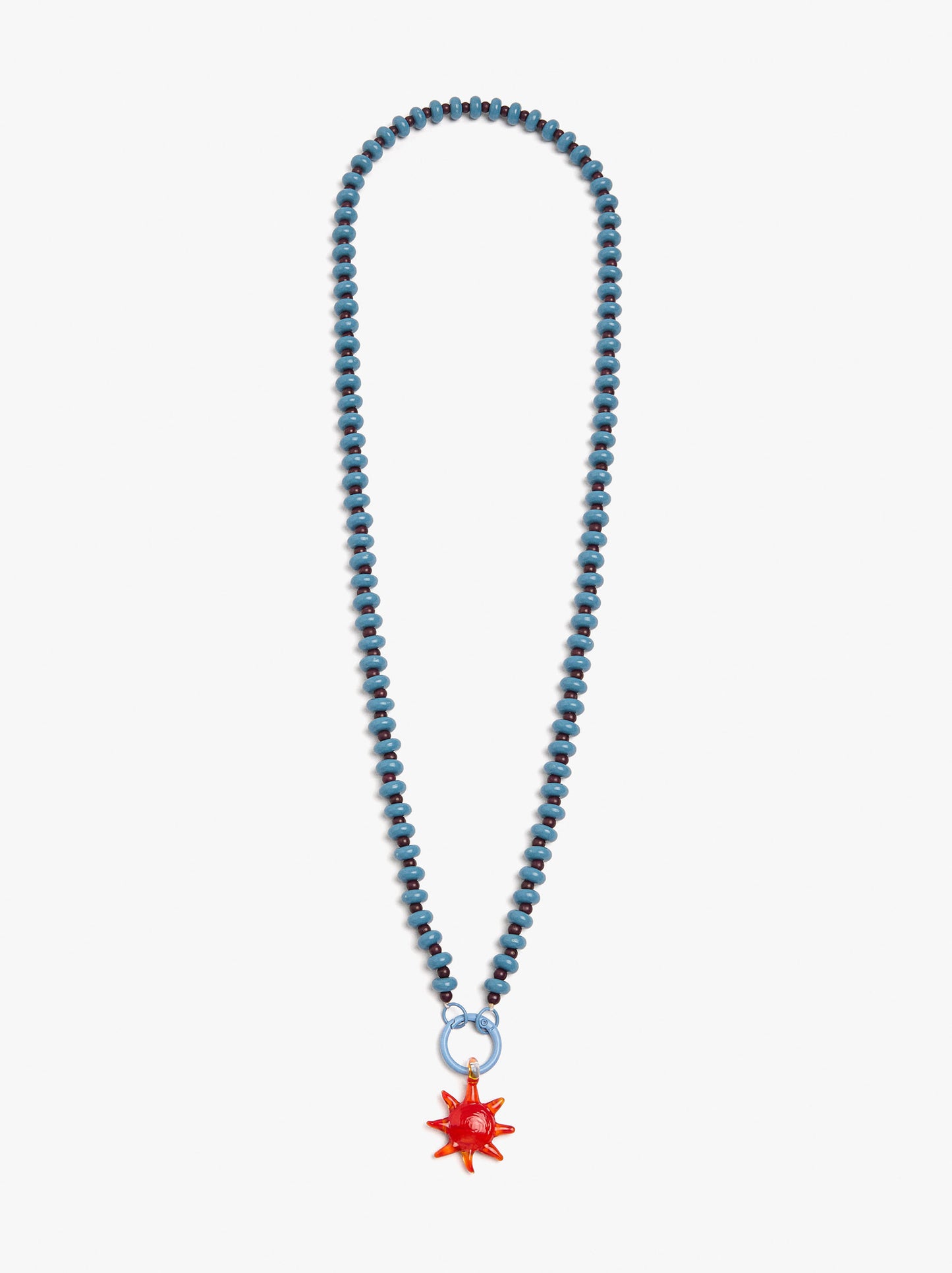 Beaded Necklace With Sun Pendant