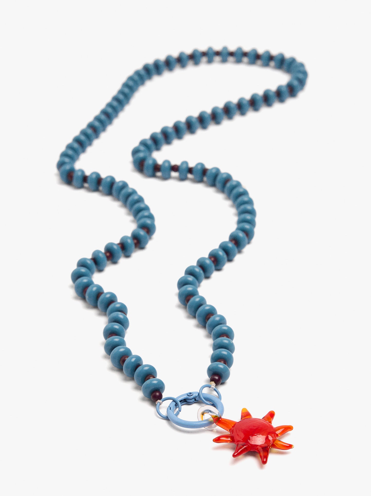 Beaded Necklace With Sun Pendant