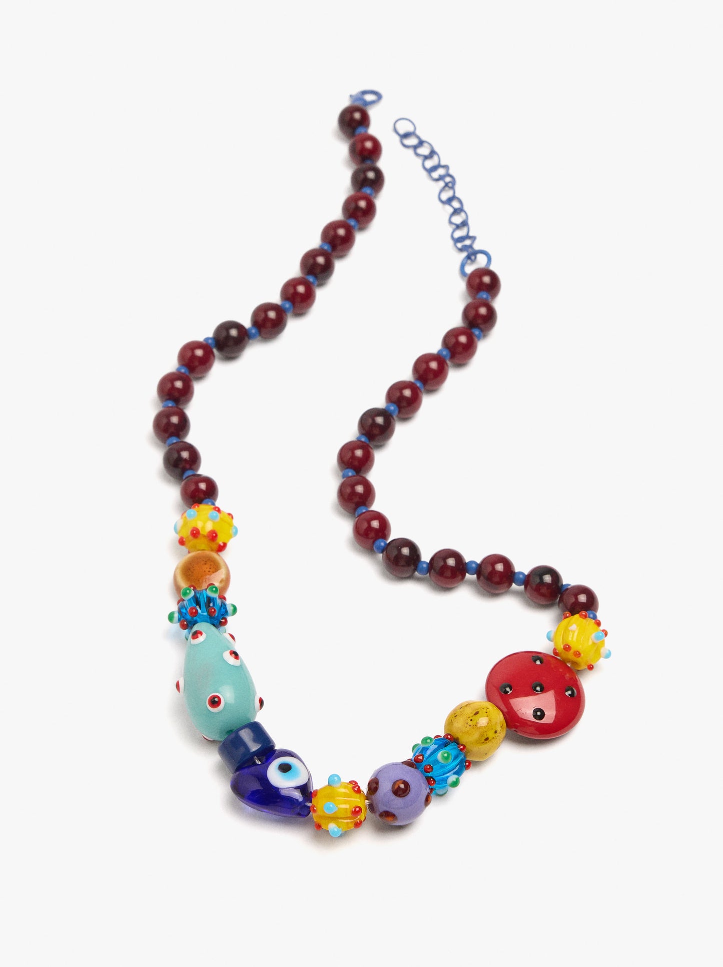 Multicolor Bead Necklace With Ceramic