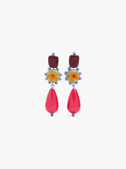 Geometric Multicolor Earrings