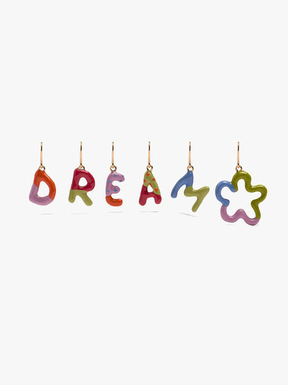 Set Of Multicolor Earrings With Enamel