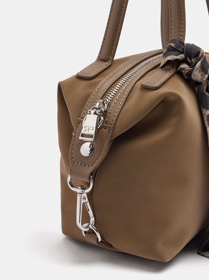 Soft-Textured Tote Bag With Crossbody Bag And Scarf