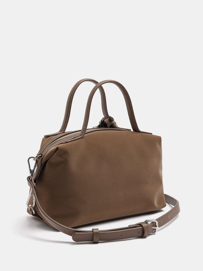 Soft-Textured Tote Bag With Crossbody Bag And Scarf