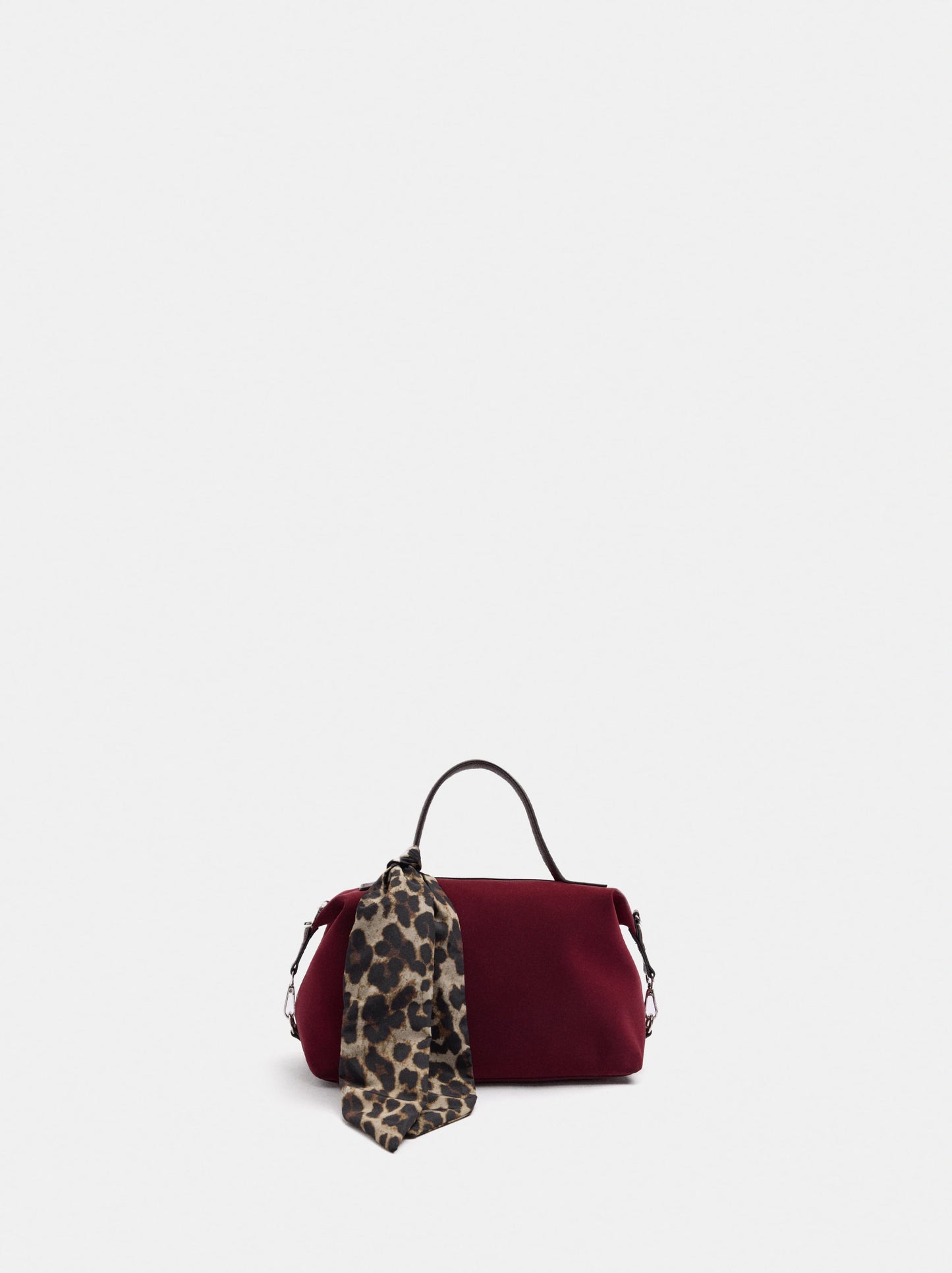 Soft-Textured Tote Bag With Crossbody Bag And Scarf