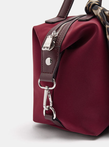 Soft-Textured Tote Bag With Crossbody Bag And Scarf