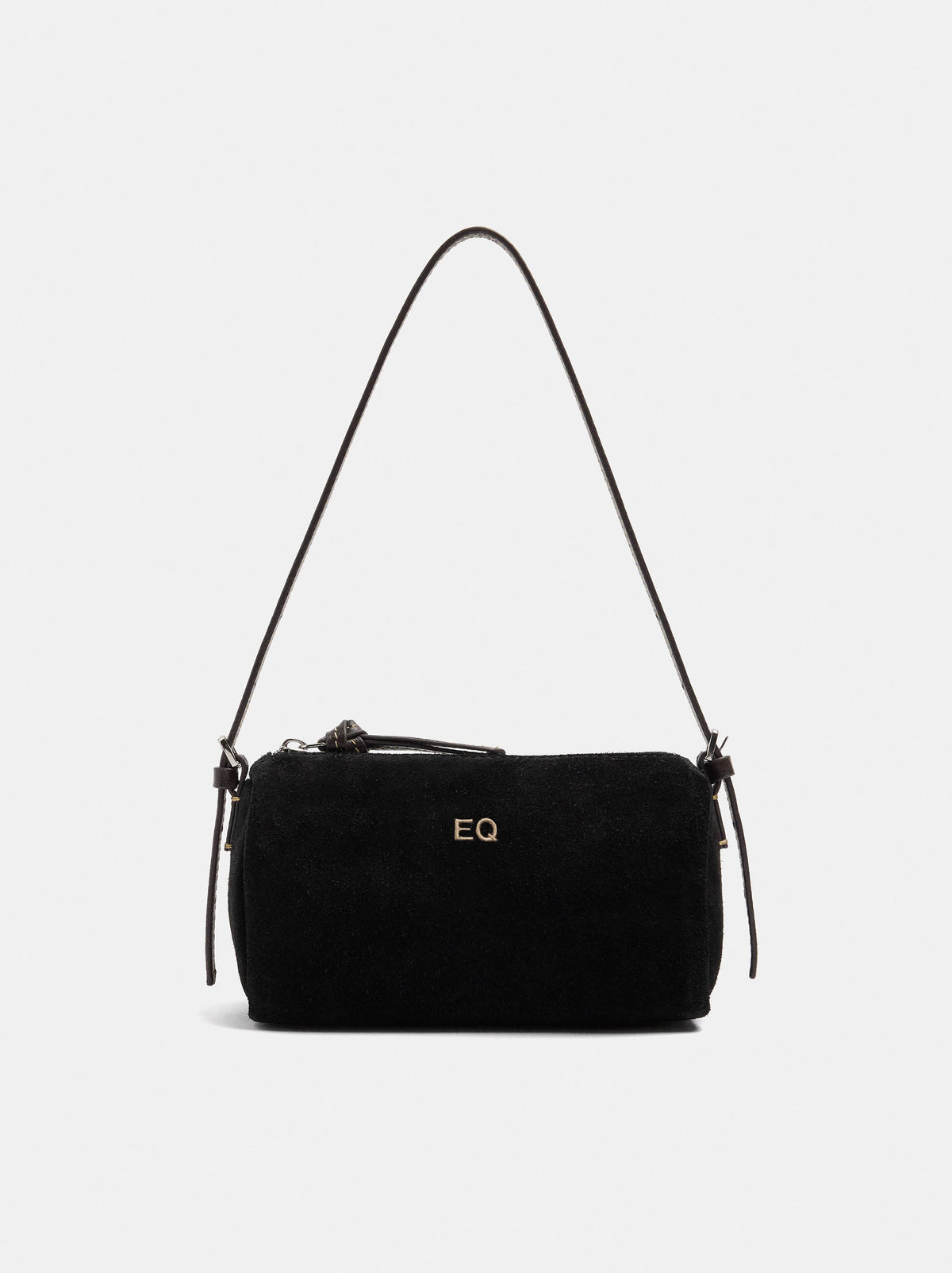 Elongated Leather Crossbody Bag