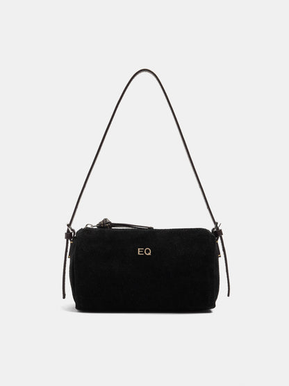 Elongated Leather Crossbody Bag