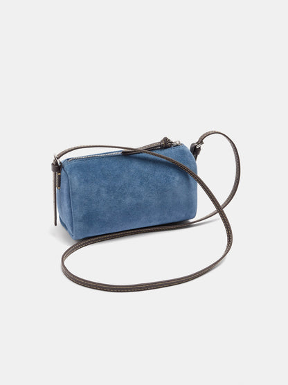 Elongated Leather Crossbody Bag
