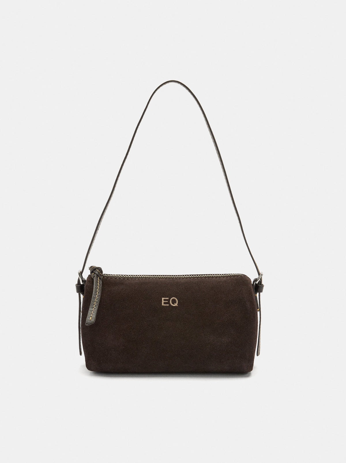 Elongated Leather Crossbody Bag
