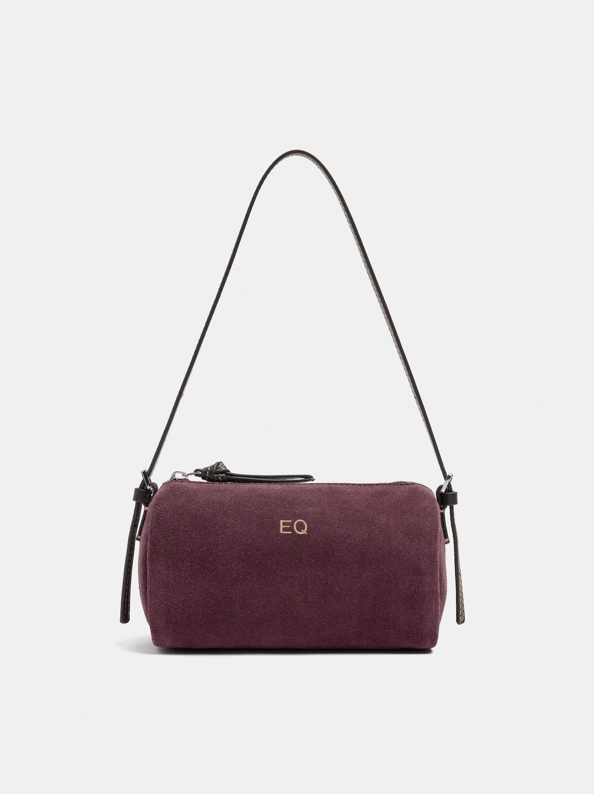 Elongated Leather Crossbody Bag