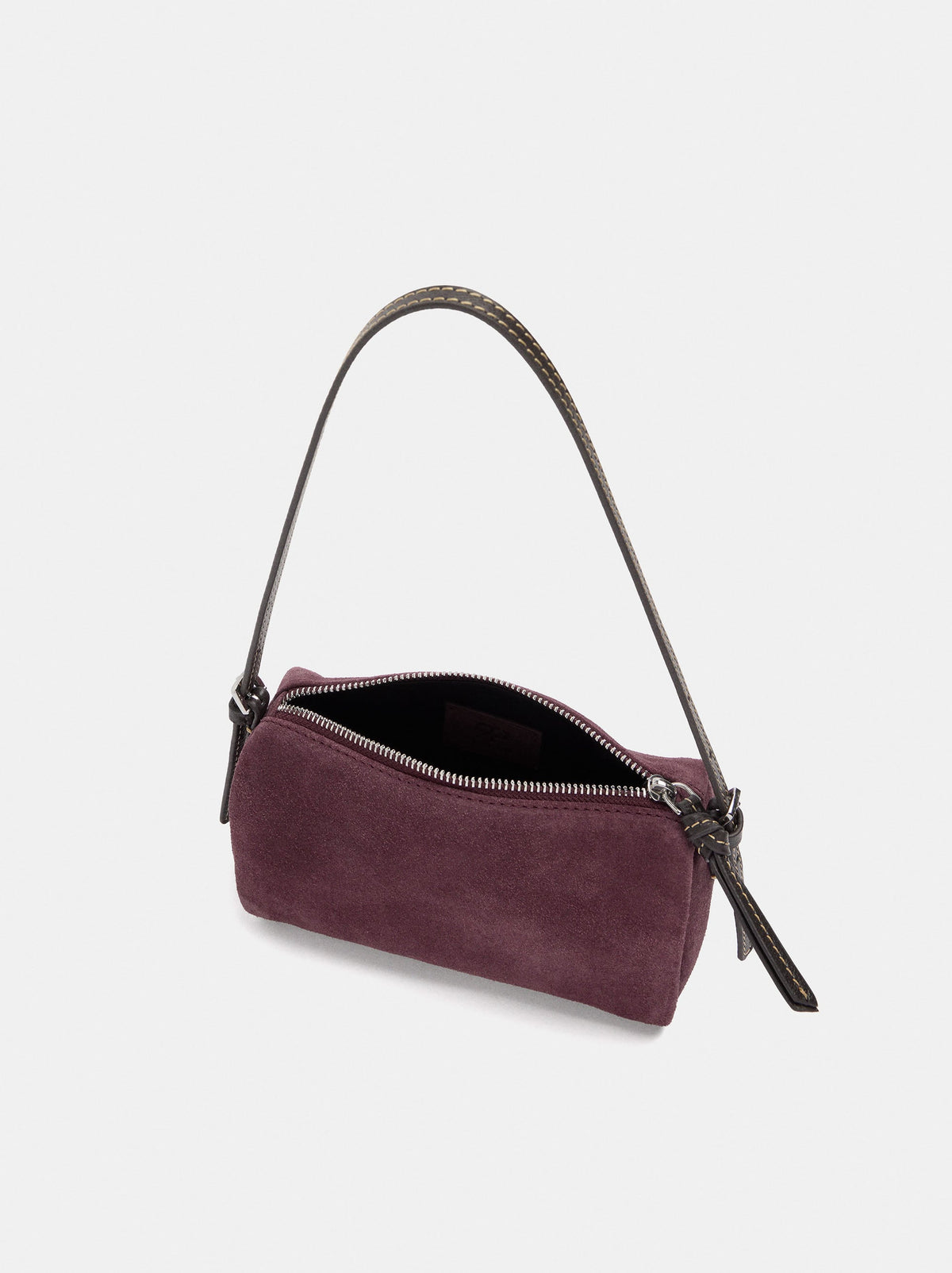 Elongated Leather Crossbody Bag