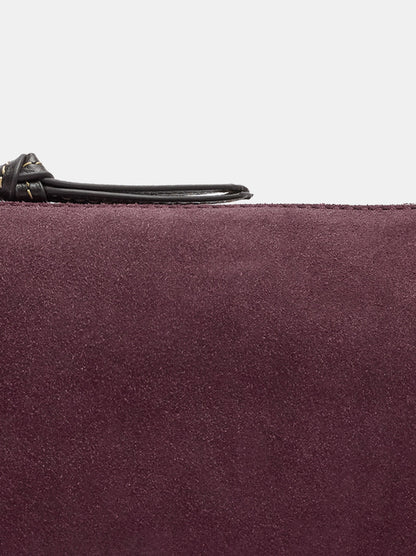 Elongated Leather Crossbody Bag
