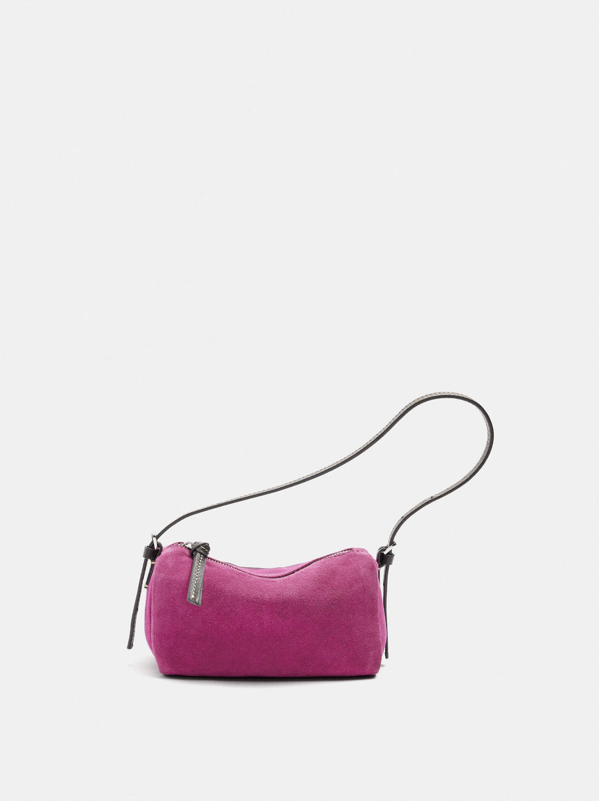 Elongated Leather Crossbody Bag