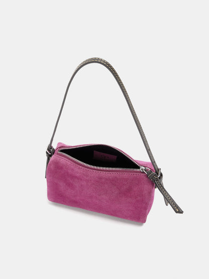 Elongated Leather Crossbody Bag