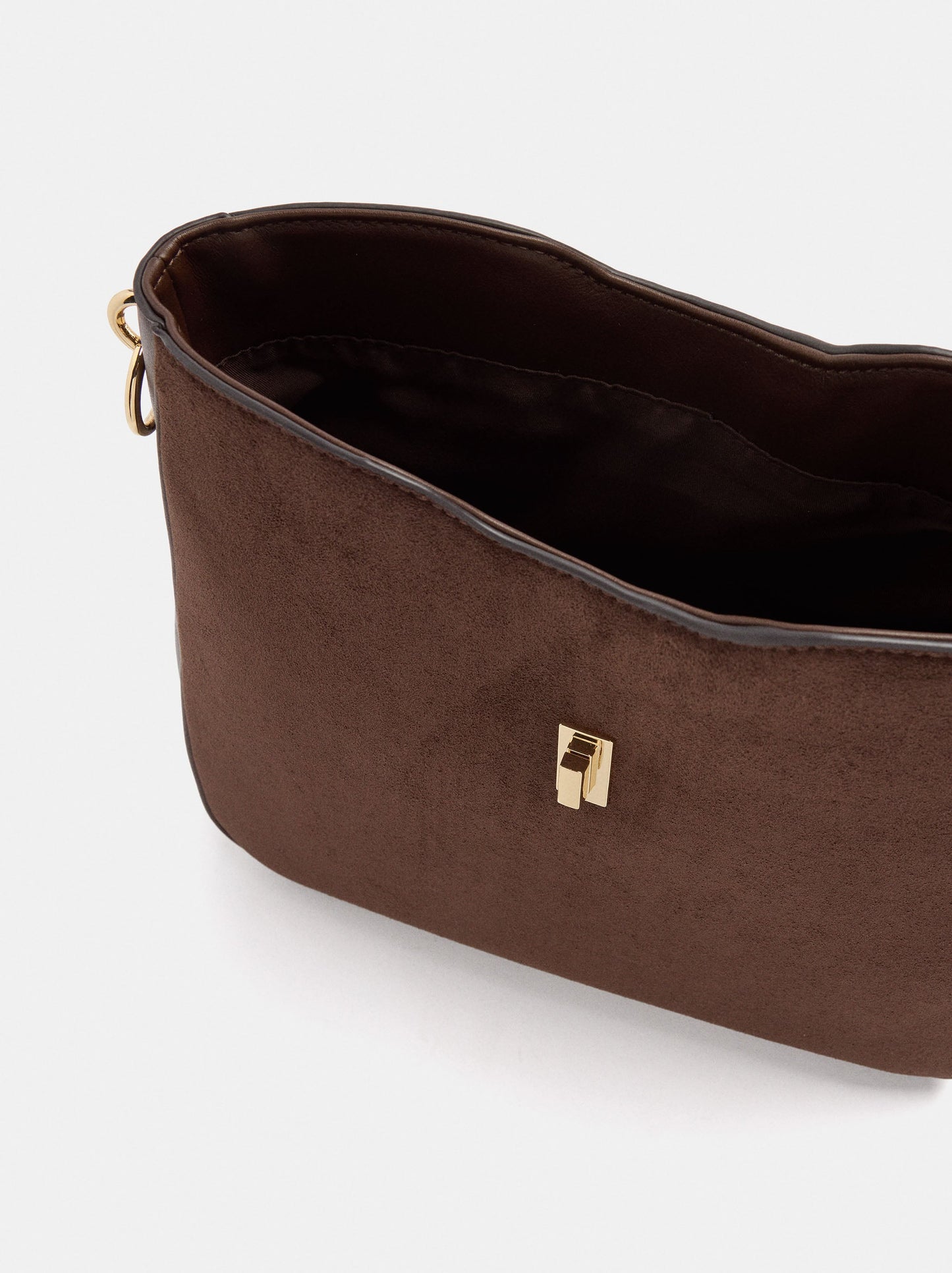 Leather-Effect Shoulder Bag With Crossbody Bag